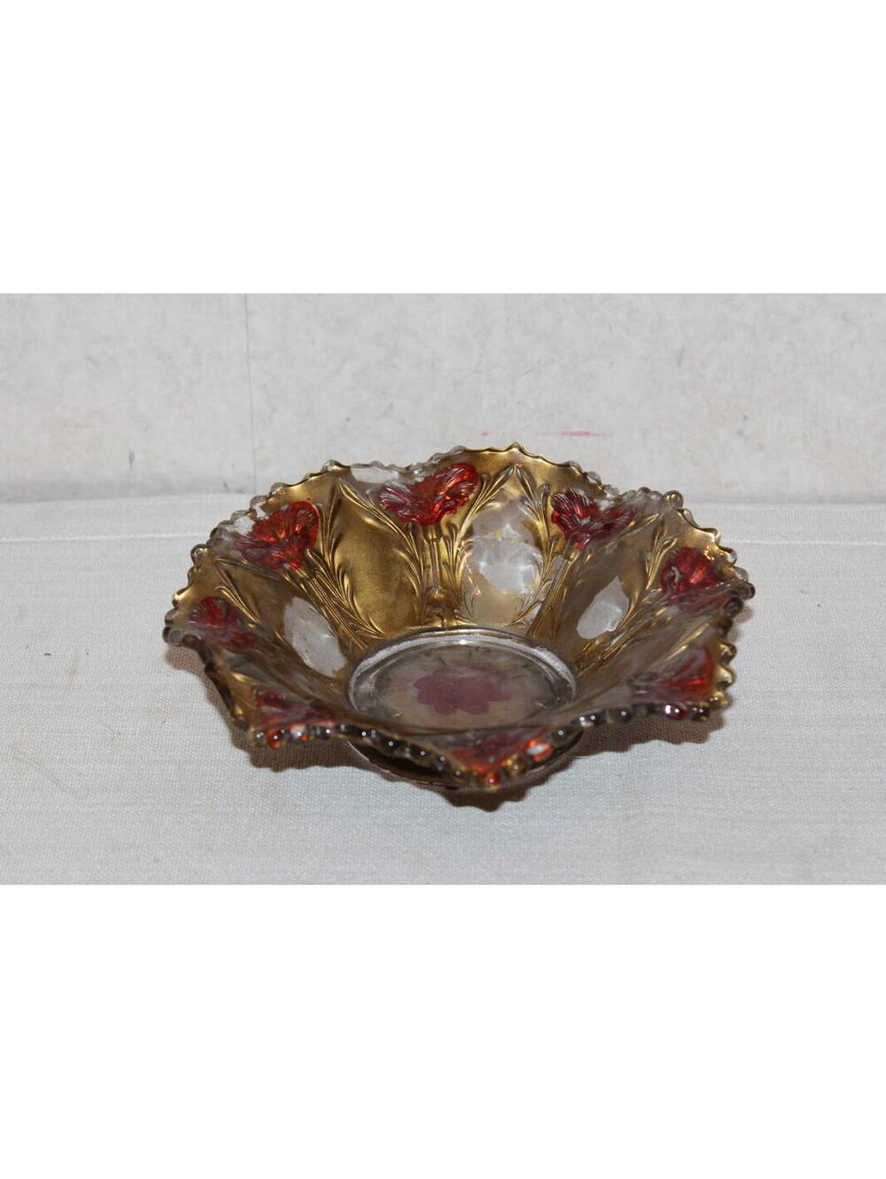 Vintage Medium Goofus Glass Bowl